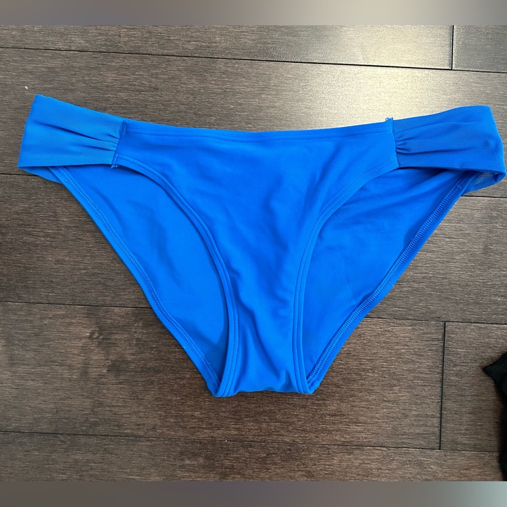 Aerie Blue Bow Detailing Swim Bottoms